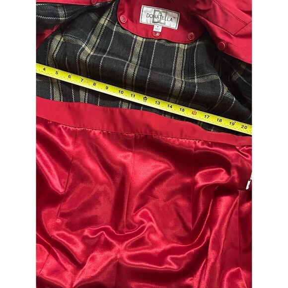 Beautiful Donatella Double Breasted Ruffle Hem Coat - Picture 15 of 15